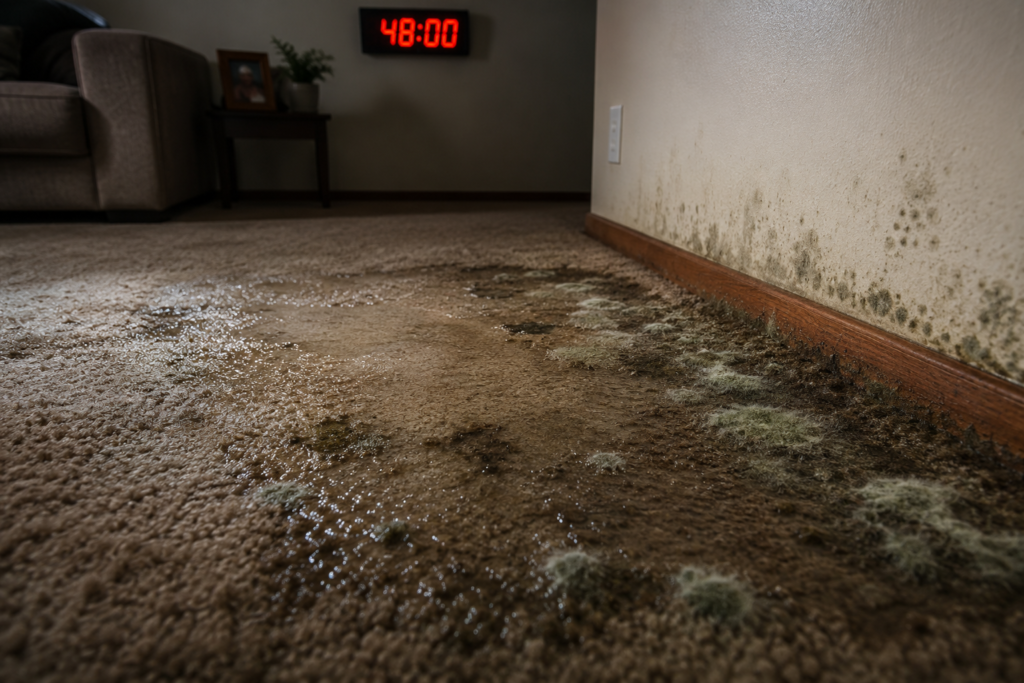 How Long Does It Take for Water-Damaged Carpet to Grow Mold?