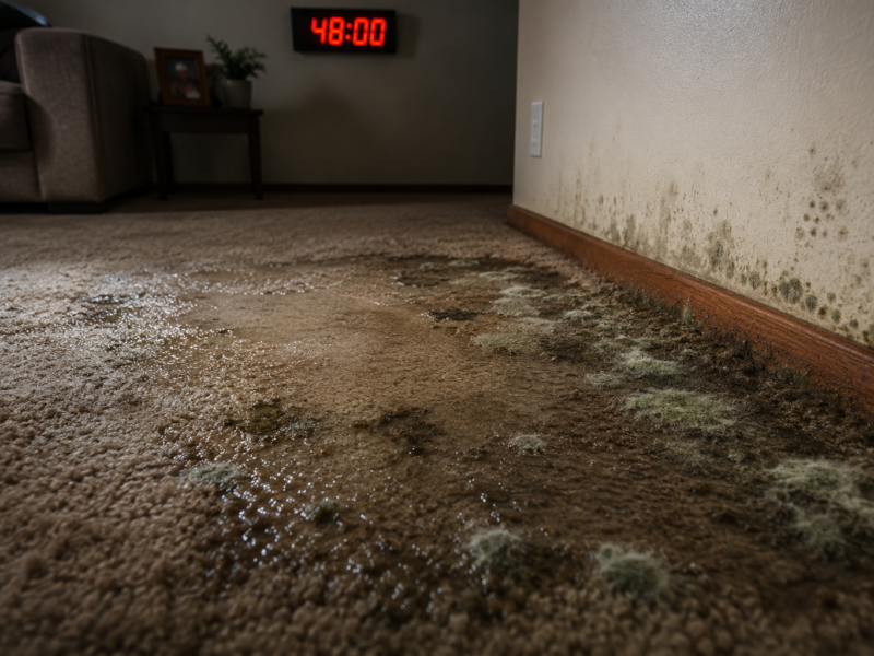 How Long Does It Take for Water-Damaged Carpet to Grow Mold?